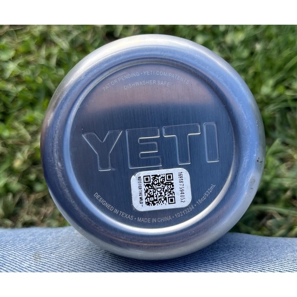 YETI Rambler Bottle 18 oz Black Stainless Steel with Straw Cap Vacuum Insulated - Picture 6 of 7